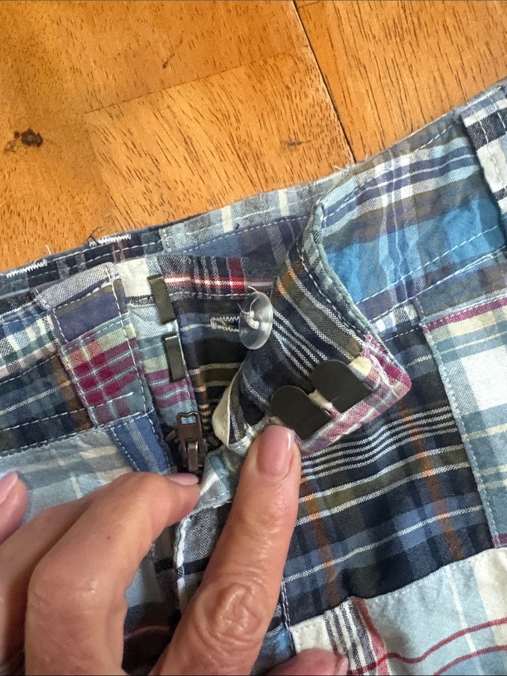 MERONA MADRAS PLAID SKIRT - Picture 3 of 8